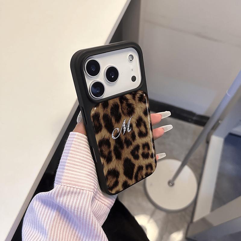 Leopard letter hydrogel phone case suitable for iPhone 17 16 15 14 13 12 11 Pro/Max/Plus anti drop and shockproof back cover