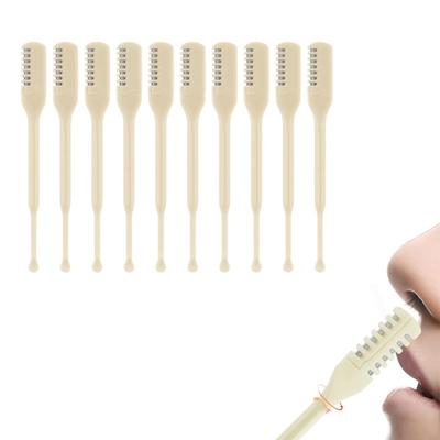 Nose Hair Trimmer 2-in-1 Ear and Nose Hair Removal Double-Sided Portable Washable Safe Painless 10 Pieces