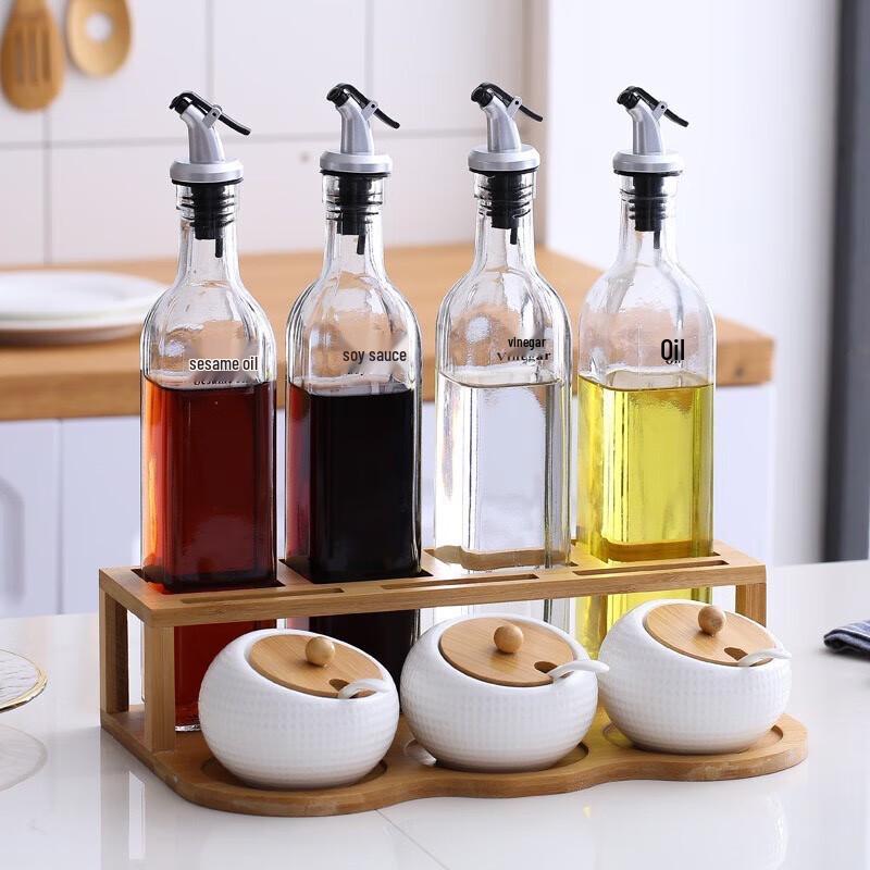 Glass Oil and Vinegar Dispenser Bottles