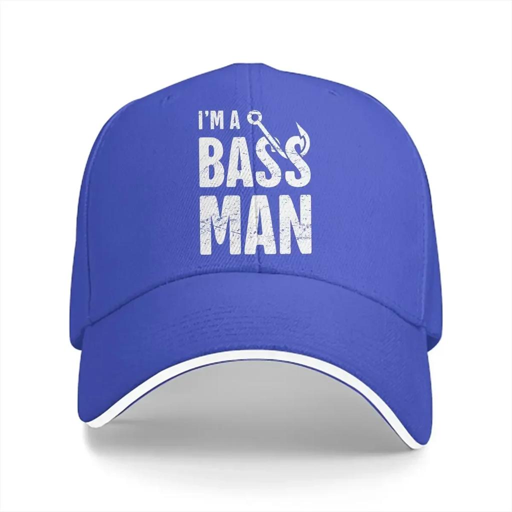 Washed Unisexs Baseball Cap Im A Bass Unisex Trucker Snapback Caps Dad Hat Fly Fishing Golf Hats
