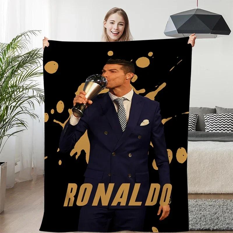 Fleece Blanket Sofa Winter Warm C-Cristiano Ronaldo Knee Bed Camping Flannel Fluffy Soft Blankets King Size Microfiber Bedding