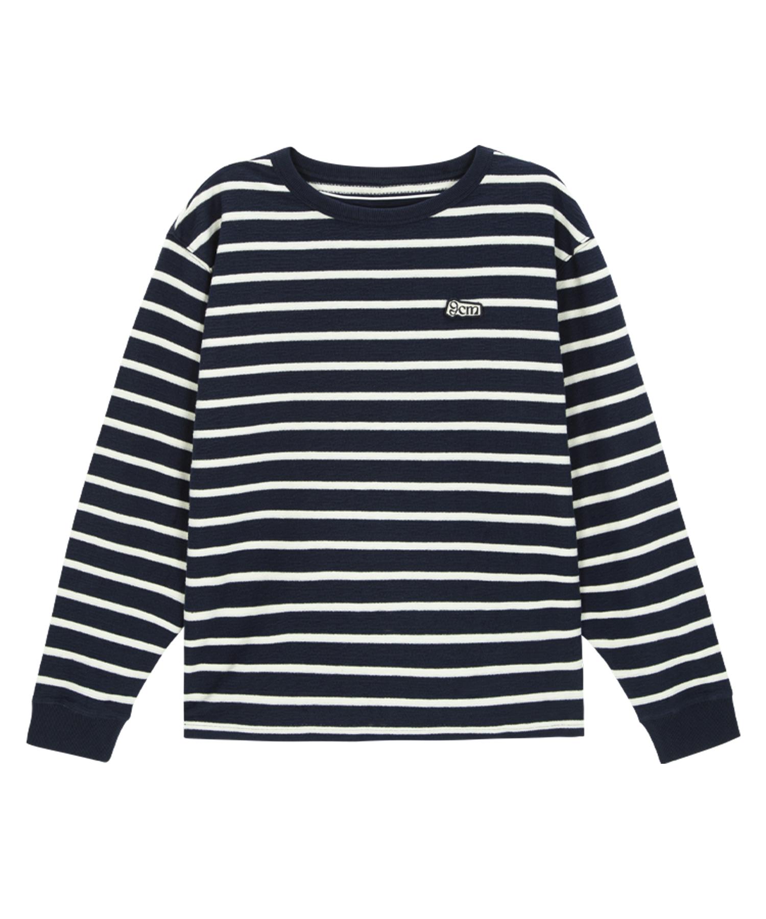 Divine Distance Striped Wappen Long Sleeve [Navy] L