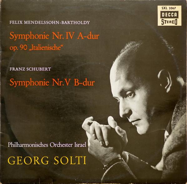 

LP Record FELIX MENDELSSOHNBARTHOLDY FRANZ Symphony No. IV in A major Op. 90 SXL2067 Decca Germany Classical Used