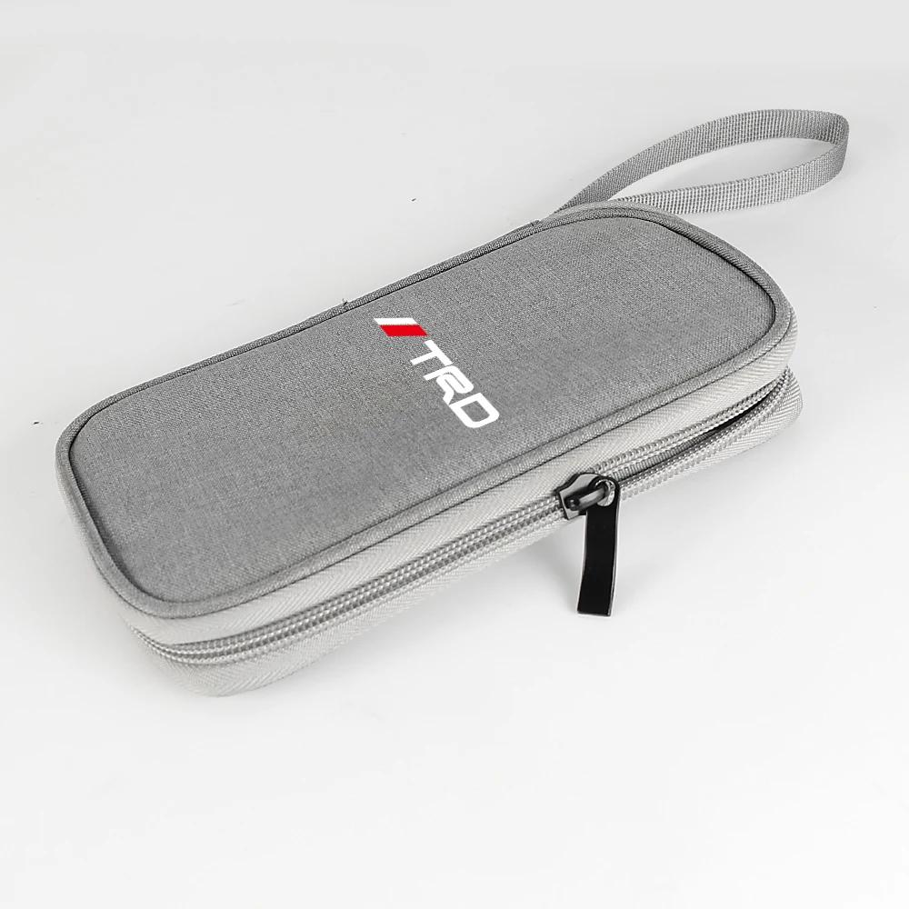 Auto Schlüssel Handy Datenleitung Aufbewahrungstasche Multifunktion Auto Styling für Toyota Corolla Camry RAV4 Yaris C-HR Avensis Auris Hilux TRD