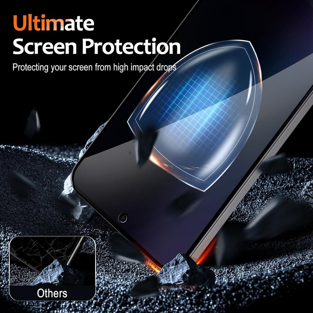 Privacy Screen Protector for Samsung Galaxy A57 Full Coverage Anti Scratch Anti-Spy 9H Screen Protector SAM S25 FE Glass