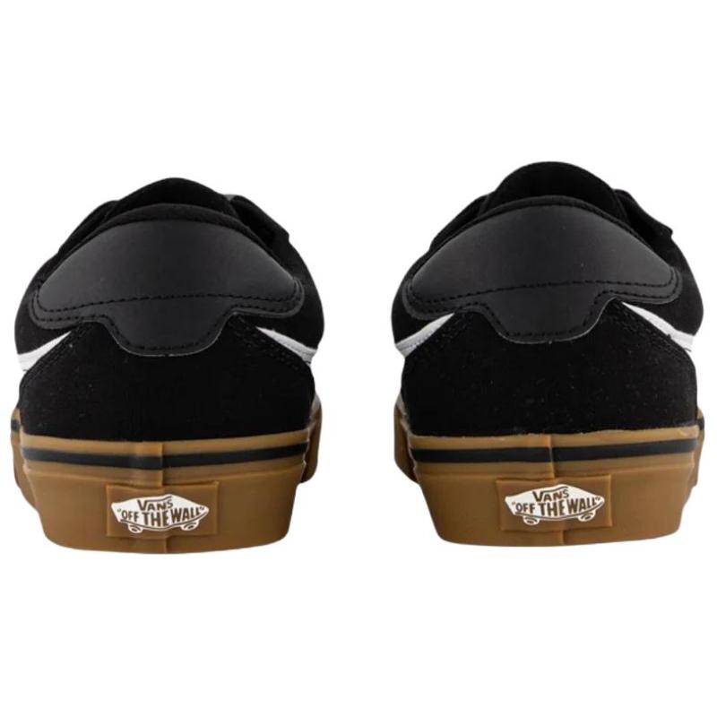 Vans Brooklyn LS Slip Resistant Abrasion Resistant Low top Skateboard Shoes Men's Black White Sneakers VN000D7QB9M