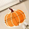 VIKAMA Halloween Pumpkin Shape Carpet Soft Doormat Absorbent Outdoor Carpet Children's Room Carpet Rug For Bedroom Living Room