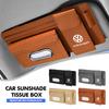 Car Accessories Sunvisor Tissue Box Paper Towel Storage Holder For Volkswagen VW Polo Jetta Sagitar Magotan Passat B5 B6 B7 CC zg8