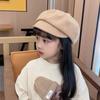 Kids Autumn Winter Beret Cap With Drawstring For Girls And Toddlers Uk Style