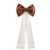 Mesh Tulle Large Velvet Christmas Bow Ornaments Tree Bow with Long Tails  Wedding