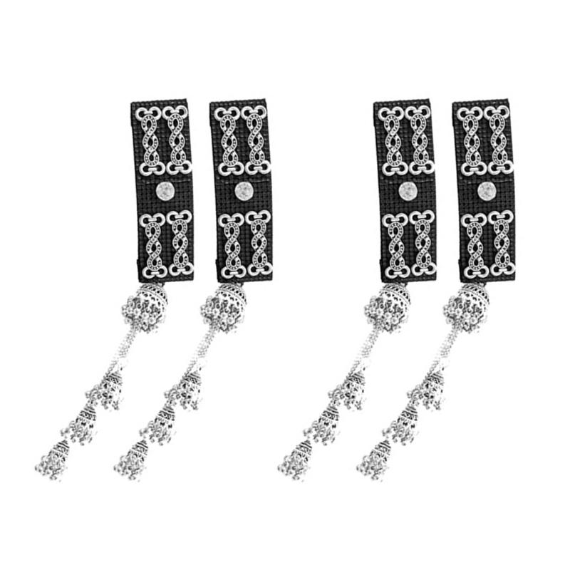 

Delicate Silver Tassels Hairpin Ethnic Hair Clip Festival Hair Ornament Perfect for Weddings Parties and Everyday Wear 1