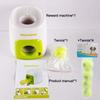 Pet Ball Leakage of Food Toy Dog Tennis Food Reward Machine Interactive Treatment Slow Feeder Toy Suitable for Cats and Dogs