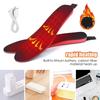 USB Rechargeable Heated Insoles for Winter Skiing - Three-Level Heating Foot Warmers