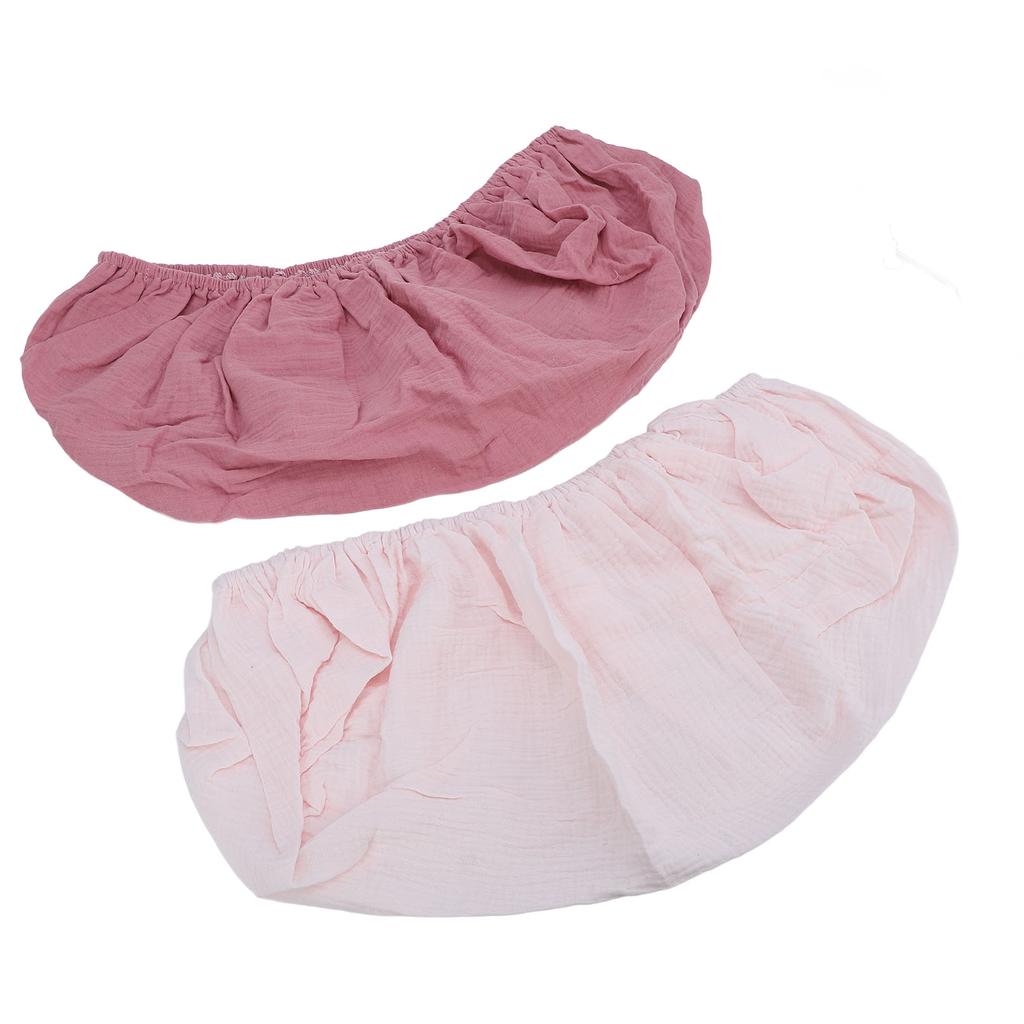 2 Stück Wickelauflagenbezug Weich Atmungsaktiv Wickeltischauflagenbezug Einfarbig Wickelauflagenlaken für Baby