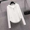 Drawstring Hooded T-shirt for Women In Autumn New Style, Loose and Slim and Versatile Design Base Top