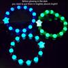 Halloween Ghost Lightup Glass Beaded Bracelet For Festival Celebrations