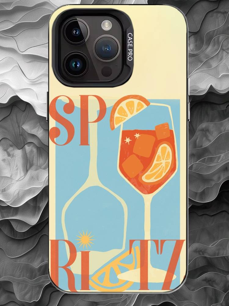 A-Aperol Spritz Phone Case For iPhone 17 16 15 14 13 12 11 Pro Max Plus Silver Matte Black Cover