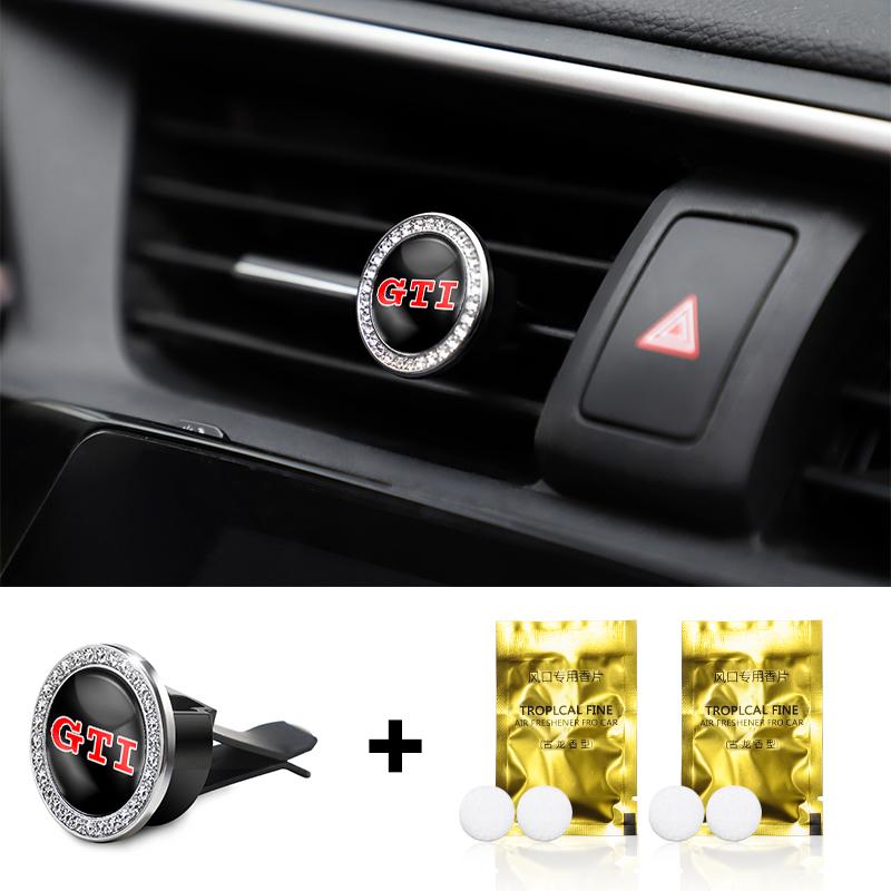 F1Car Air Outlet Aromatherapy Clip Perfume Diffuser Auto Interiors For Volkswagen VW RLine R GTI Golf Amarok T5 ID3 Tiguan Caddy