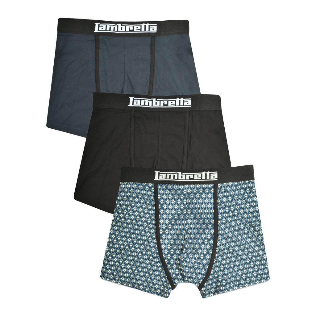 Lambretta Mens Target Boxer Shorts (Pack of 3)