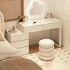 Modern Bedroom Makeup Table with Integrated Storage Drawers