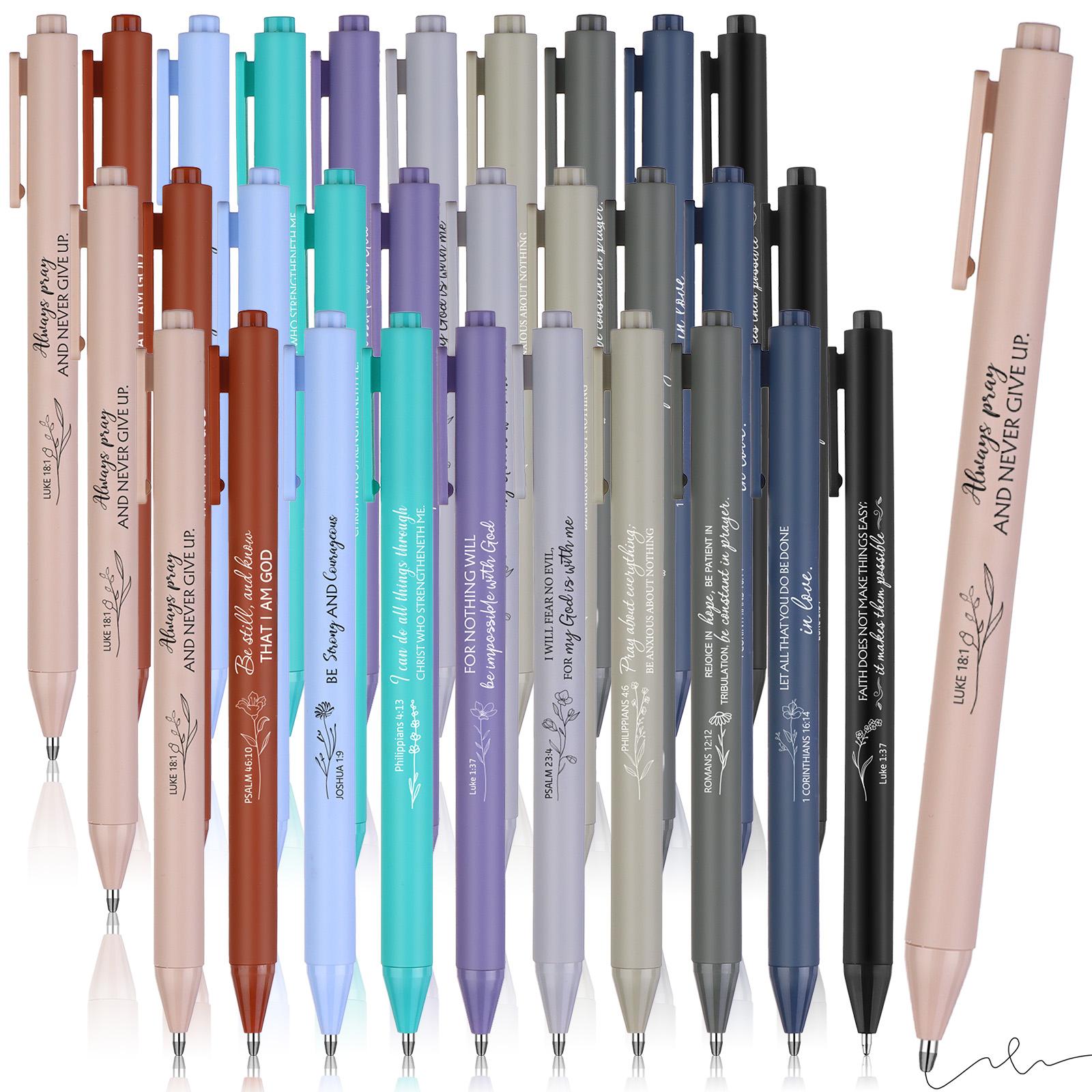 

30 Pcs Christian Gifts Bulk Bible Verse Ballpoint Pen Religious Inspirational Quotes Scripture Pens For Men Women Church Office 1