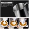 Stainless Steel Milk Frothing Pitcher 600ml(20oz) Milk Frothing Pitcher with Thermometer Art Jug for Espresso Machines Latte Art