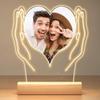 24TE Customizable LED Acrylic Picture Frame With Couple Photo Personalised For Bedroom Living Room Valentine's Day Gift