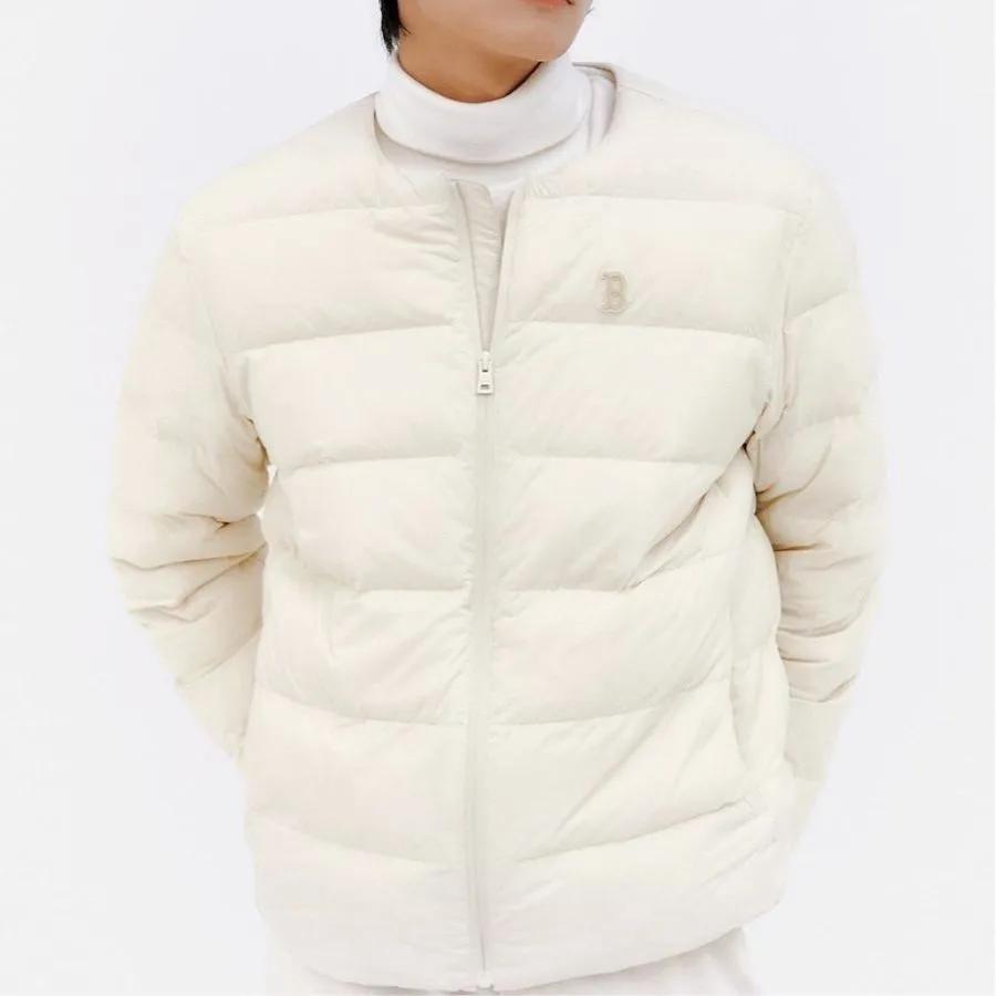 New MLB Boston Red Sox Down Jackets Unisex Ecru 3ADJB1536-43CRM
