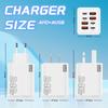 240W Gan Usb C Charger 8 In 1 Fast Charging Phone Charger Power Adapter For Phone Type C Eu/Us Plug Wall Charger