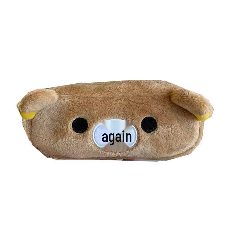 Rilakkuma Plush Pencil Case & Makeup Bag - Cute Japanese Cartoon Style for Girls