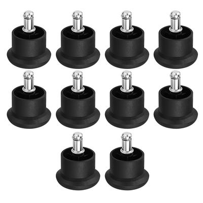 10 Pcs Black Reinforced Floor Protector Anti Scratch Chair Leg Pads Furniture Casters Stopper Rolling Glide Stationary Plugs
