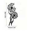Metal Dandelion Sculpture Wall Art Modern Home Decor Unique Wall Hanging Gift