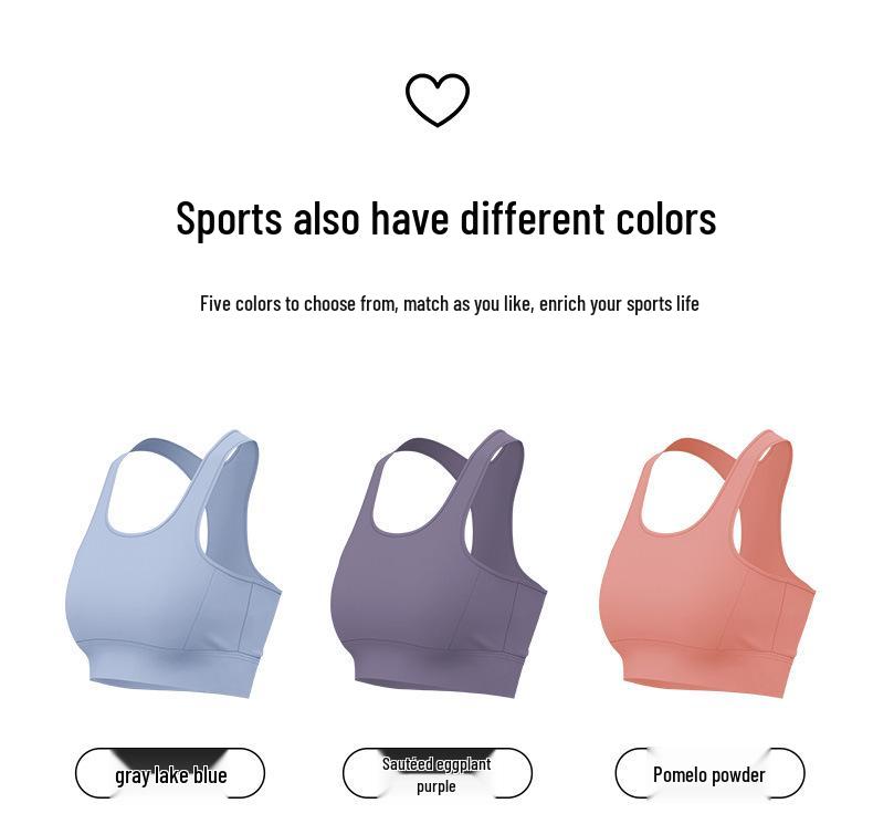 Yoga I-Back Anti-Sag Shockproof Sports Bra - High-Intensity, No Pads Needed, Summer Fitness Vest