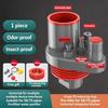 Kitchen Pipe Drainpipe Connector Five-in-One Dishwasher Sink Sewer Odor-Proof Insec Joint Water Purifier Front Filter Connector