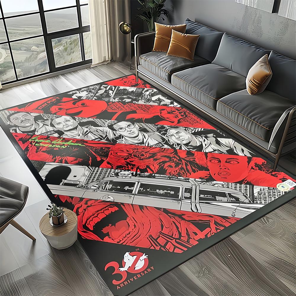 27 Style New G-Ghostbusters Horror Movie Cartoon Carpet Rug for Living Room Bedroom Home Sofa Decoration,Non-slip Floor Mat