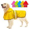 Reflective Strip Dog Rain Cloak High Visibility Pet Fluorescent Clothes Pet Rain Jacket  Bulldog