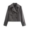 New autumn models, women's clothing, European and American style French design, fashionable and versatile casual style short trench coat