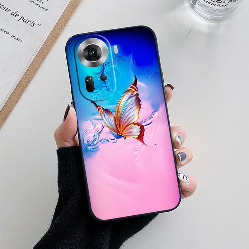 For Oppo Reno 11 5G Case CPH2599 Fashion Soft Silicone Back Cases for Oppo Reno11 Pro Reno 11F Reno11 F Phone Cover etui Fundas