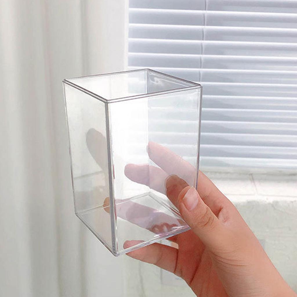 Akrylowy uchwyt na długopisy o dużej pojemności, przezroczysty uchwyt na pędzle do makijażu, organizer na biurko do biura w akademiku