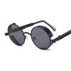 Classic Gothic Steampunk Sunglasses Woman Brand Designer Vintage Round Metal Frame Sun Glasses Female Male High Quality Uv400