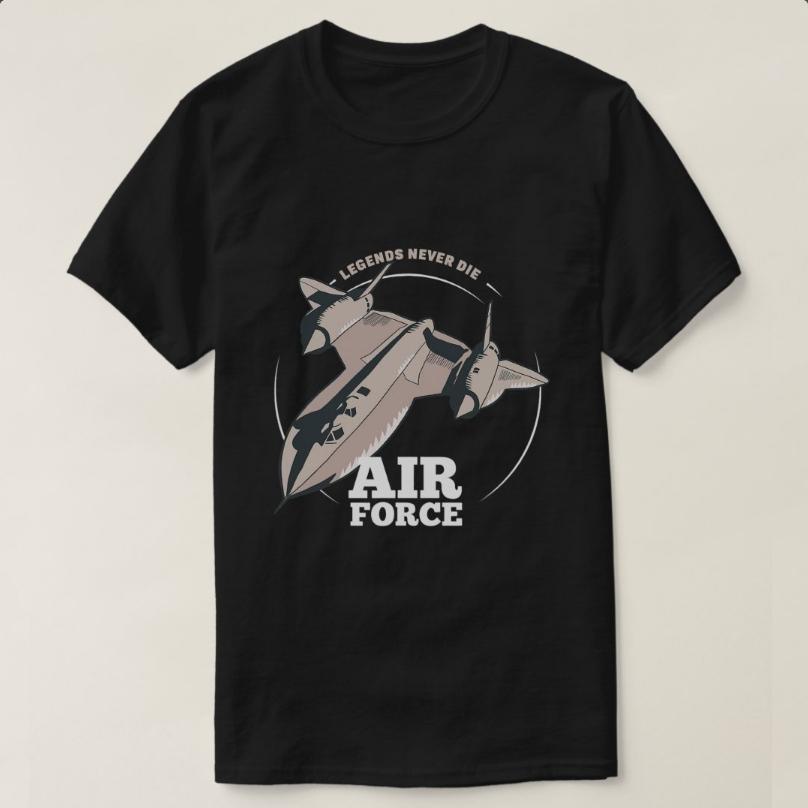 Legends Never Die Military SR 71 Blackbird Airplan TShirt 100 Cotton ONeck Short Sleeve Summer Casual Mens Tshirt Streetwear S