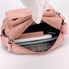 Women's portable mobile phone bag, simple multi-layer shoulder bag, fashion trend messenger bag