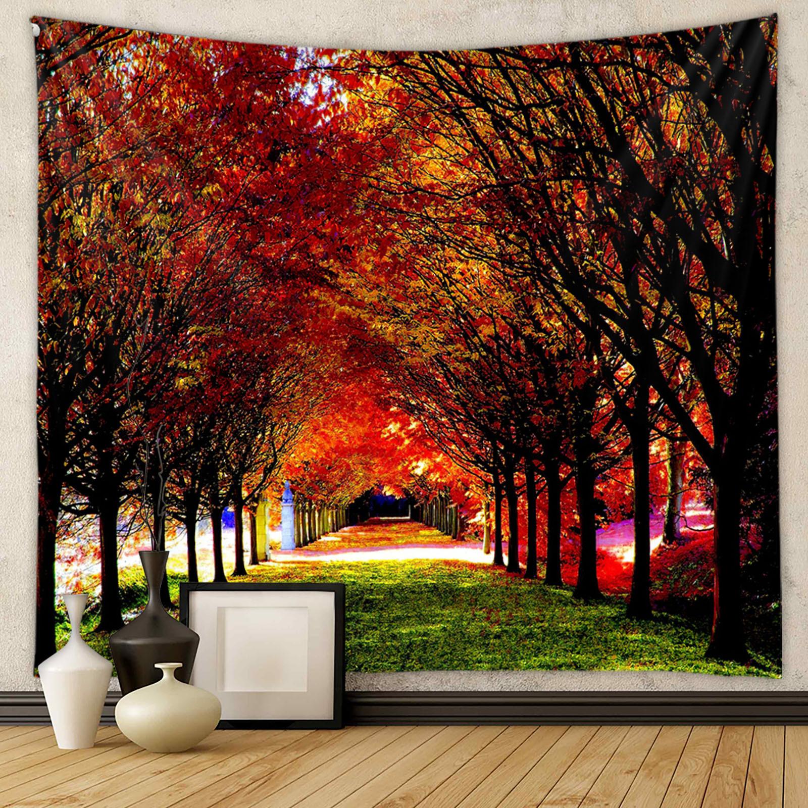 

Фоновая ткань Ins Ветер Висячая ткань Фоновая настенная ткань Ins Ветер Лесной гобелен 73X95CM