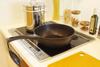 Tafuco Frying Deep Induction Diamond Marble Pan, Type, 28cm, Compatible, Coating, Black, F-7124