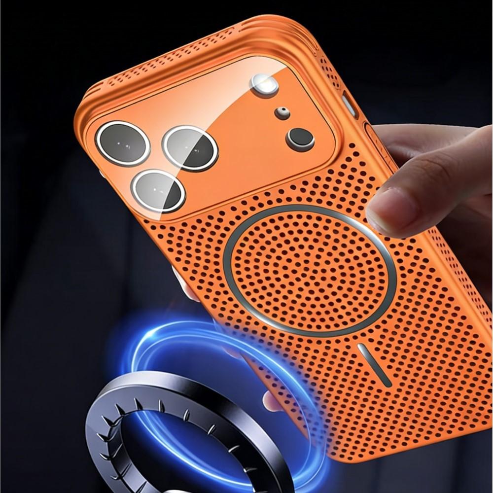 Heat Dissipation Cooling Mesh Hole For Magsafe Case for iPhone 17 16 15 14 Plus 13 12 Pro Max Hard Magnetic Len Protection Cover