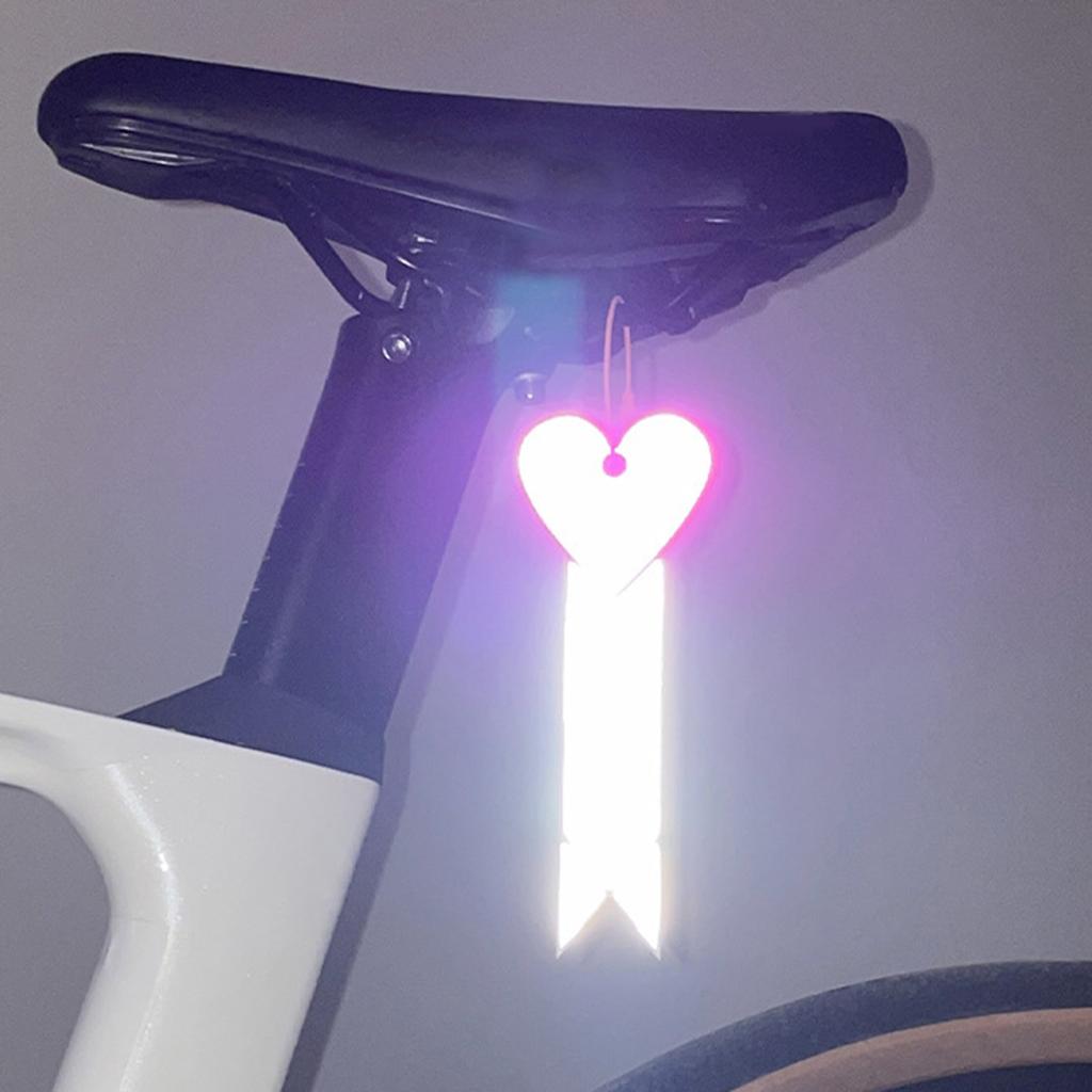 Bicycles Reflective Pendant Night Cycling Safety Pendant Reflective Keychains for Easy Installation