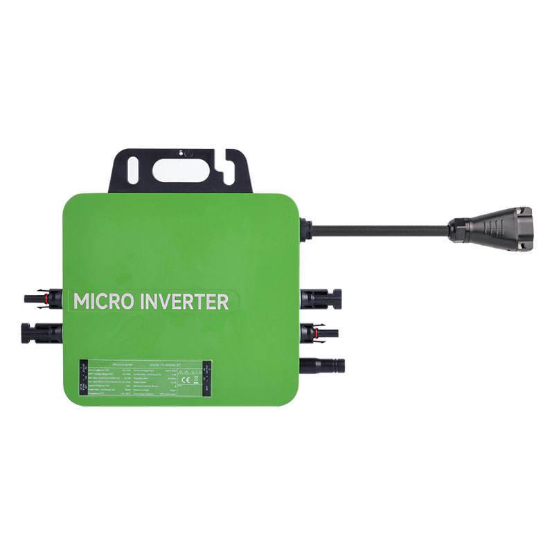600W Grid-Tied Solar Microinverter with WiFi, Waterproof, Pure Sine Wave Output, Dual MPPT Function