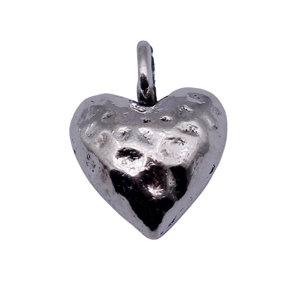 Filigree Heart Charms Antique Alloy Pendants For Vintage Floral Jewelry