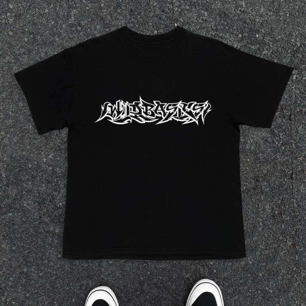 Summer Latest American Trend Y2K Top T-shirt Letter Printing Large Size Round Neck Short-sleeved Men's and Women's Top T-shirt