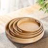 Multipurpose Tea Food Dish Simple Drink Platter Fruit Plate Bamboo Plate  Home Decoration